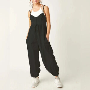 FREE PEOPLE Down To Earth Onesie in Black Size XS NWT